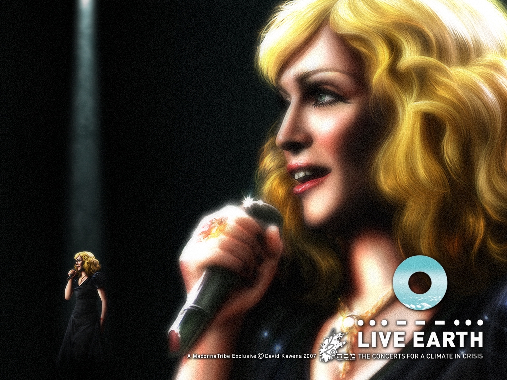 Today but a year ago Madonna performed at the Live Earth concert.