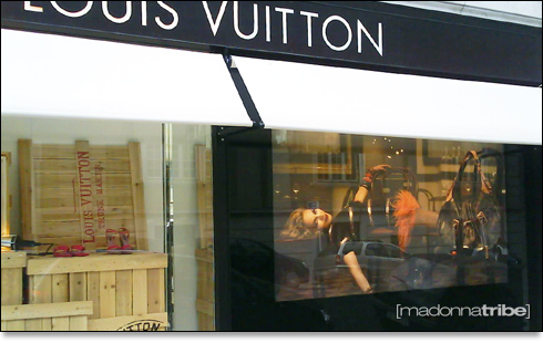 On the Louis Vuitton windows in Lisbon - MadonnaTribe Decade