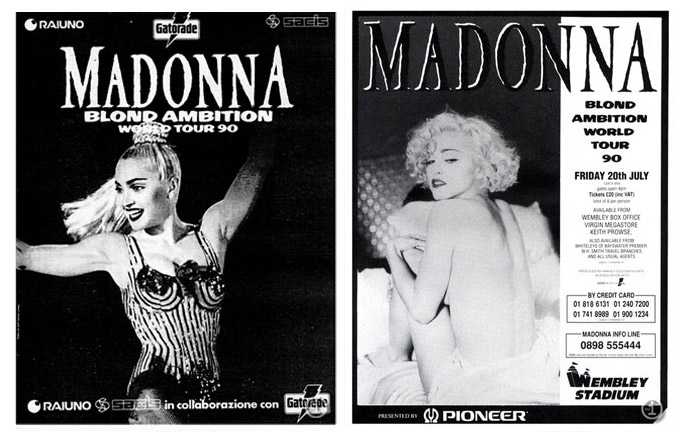 Blond Ambition Tour posters