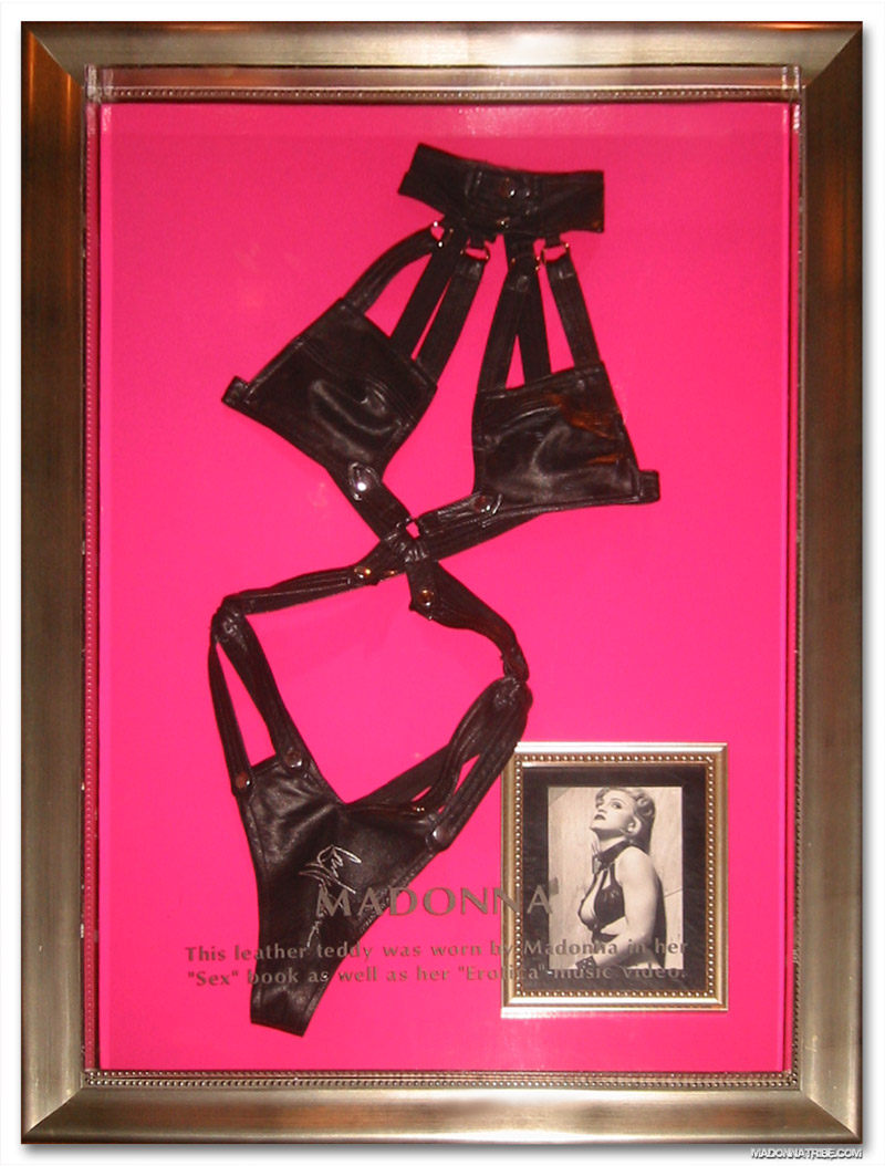 Madonna bra in Hard Rock display